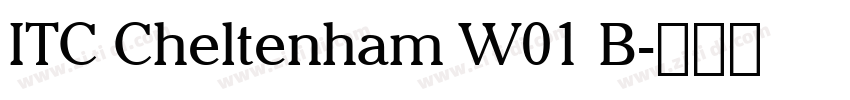 ITC Cheltenham W01 B字体转换